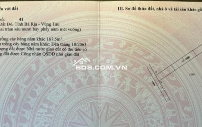Chính chủ bán đất ở Bà Rịa Vũng Tàu